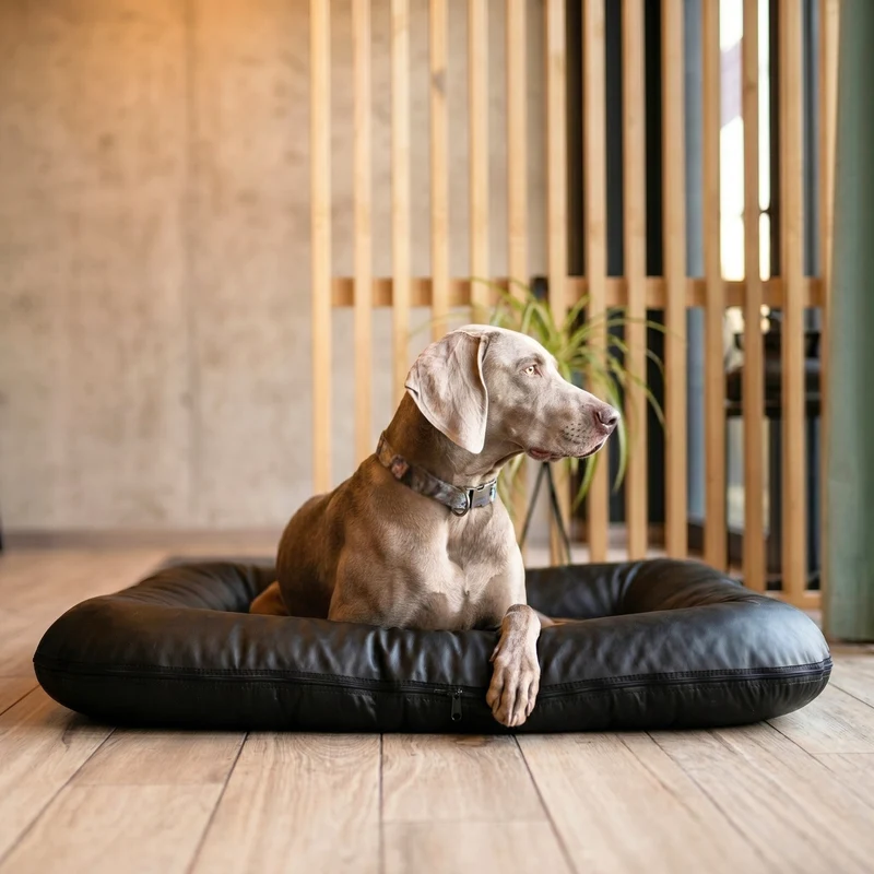ELLA Hundematratze - Hundebett aus Kunstleder